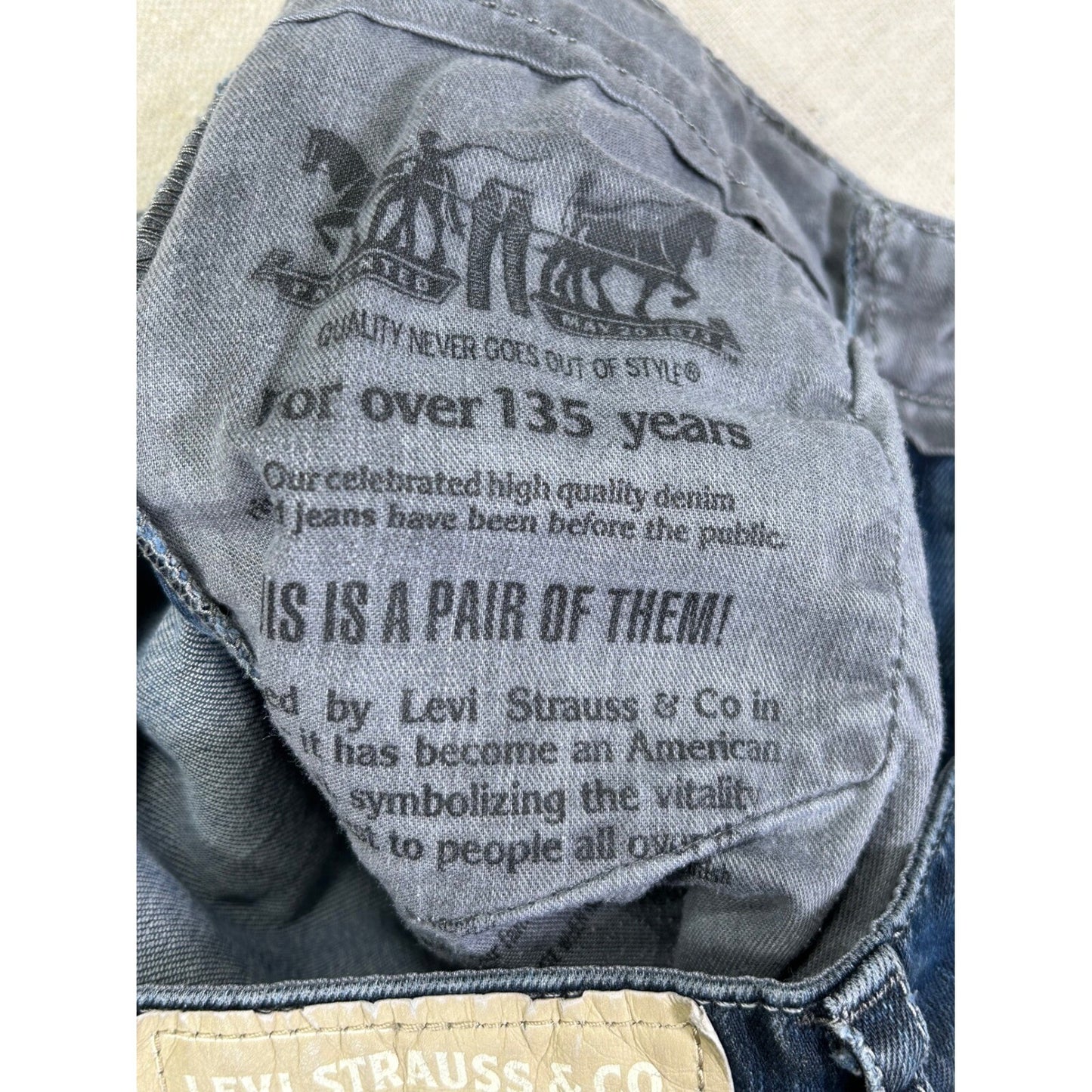Levi's 508 Men's 31 Jeans Stretch Denim Distressed Cuffed Dark Wash Straight