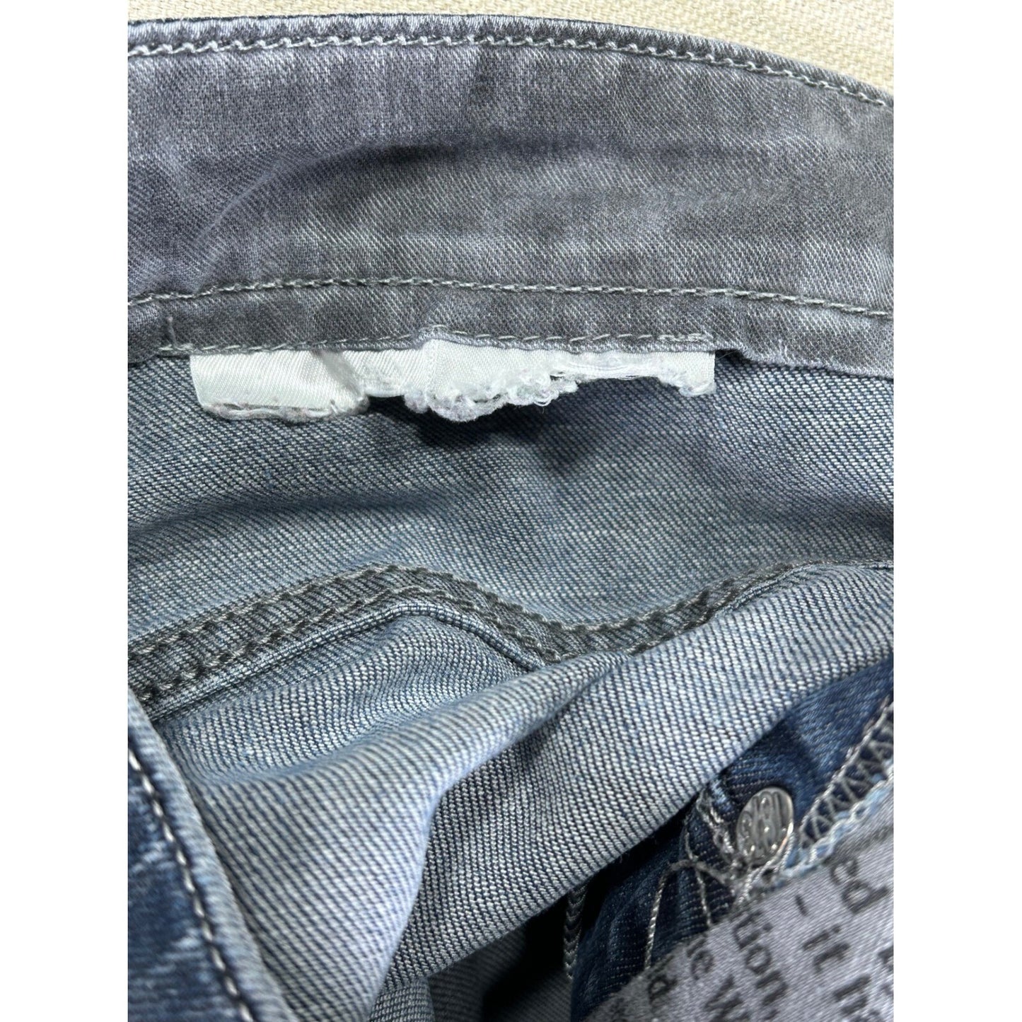 Levi's 508 Men's 31 Jeans Stretch Denim Distressed Cuffed Dark Wash Straight
