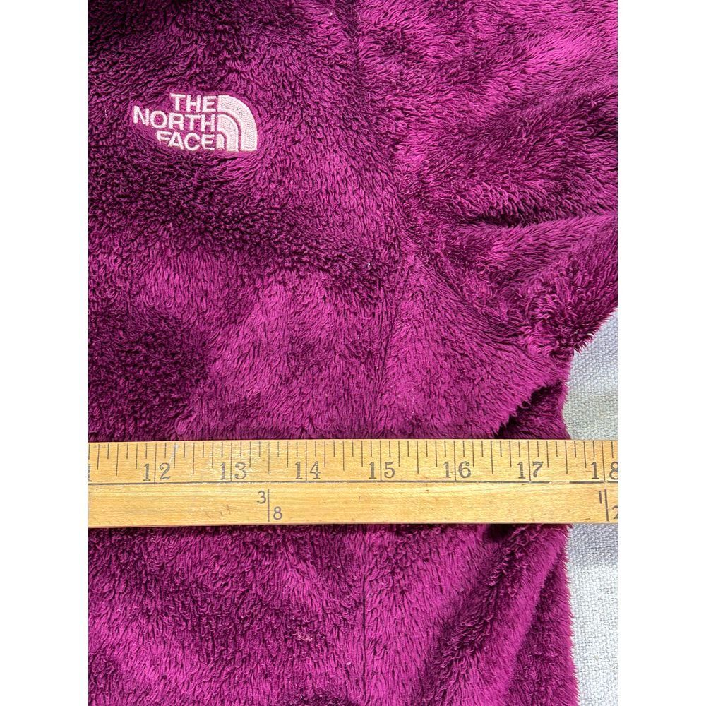 The North Face Women's Small Dark Pink Fuzzy Fleece Full Zip Outdoor Jacket