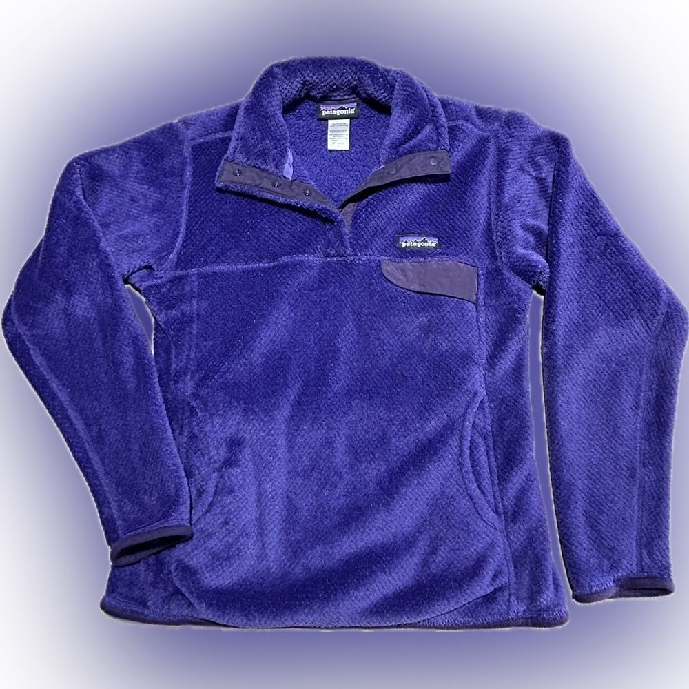 Patagonia Women's Small Purple Polartec Thermal Pro Waffle Fleece Pocket Warmers
