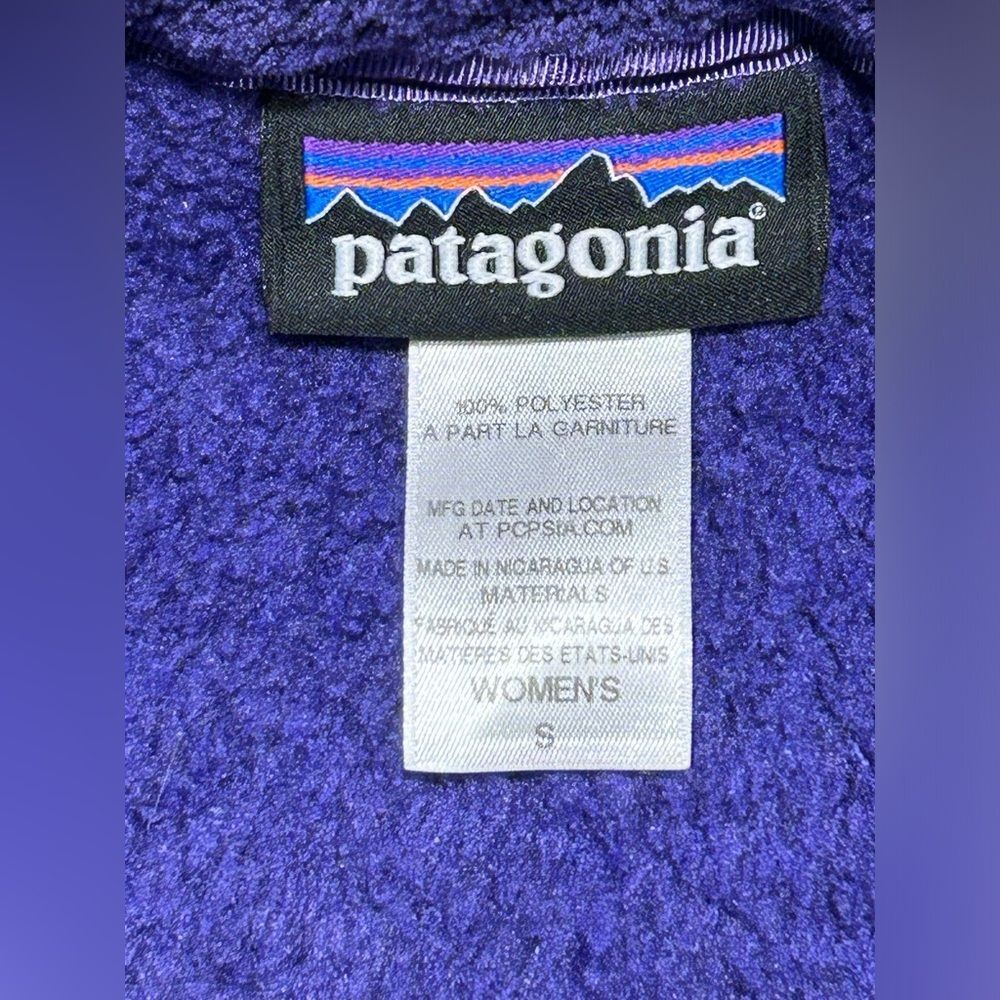 Patagonia Women's Small Purple Polartec Thermal Pro Waffle Fleece Pocket Warmers